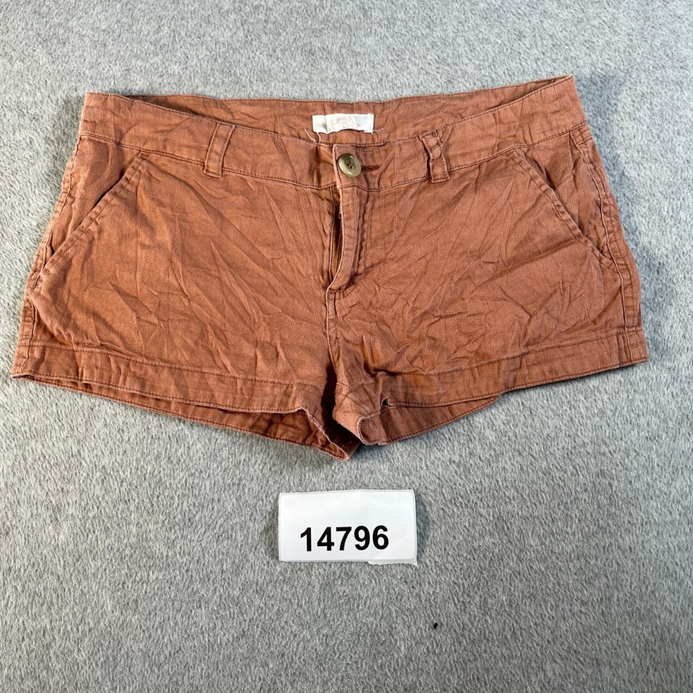 XXI Essentials Shorts Womens L Brown Excellent Cotton Casual Mini Shorts